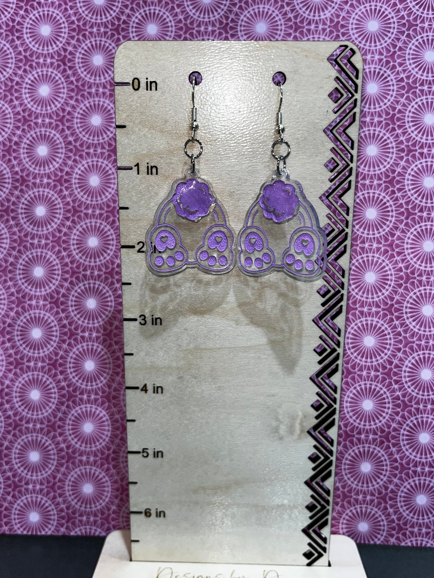 Cute bunny butt earrings