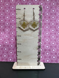 Clear acrylic bee earrings