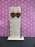 Hearts and rainbows earrings