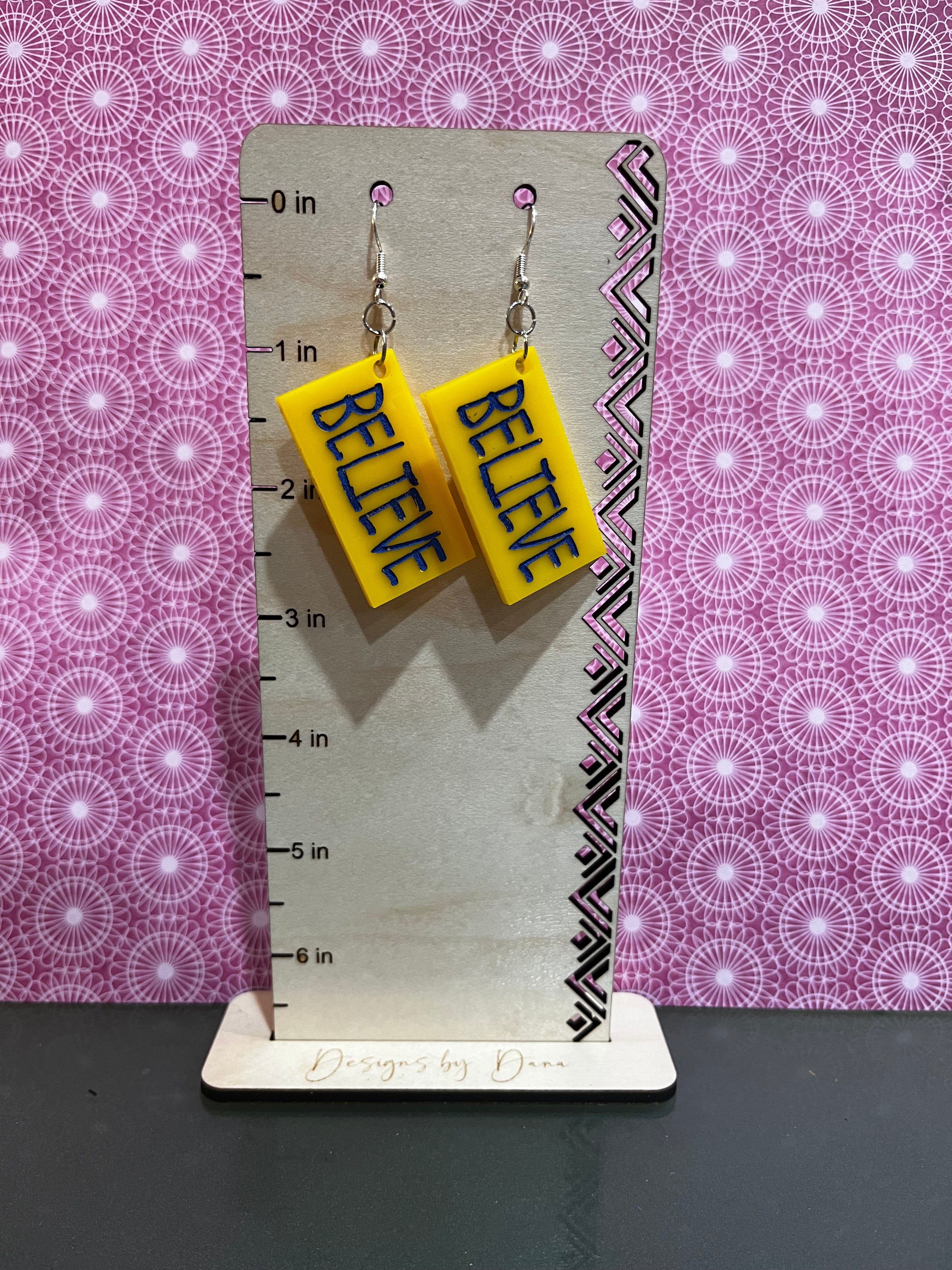Small Ted Lasso inspired earrings