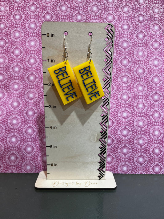 Small Ted Lasso inspired earrings