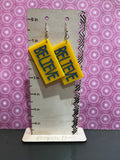 Large Ted Lasso inspired earrings