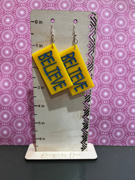 Large Ted Lasso inspired earrings