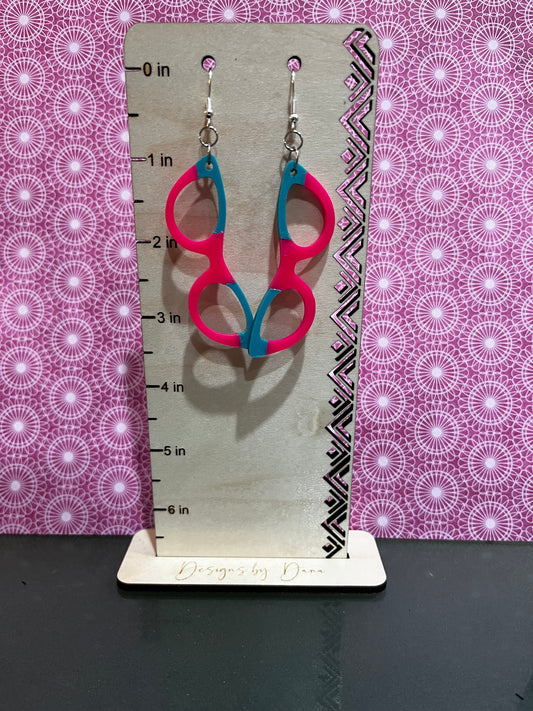 Funky glasses earrings