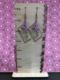 Lavender flower earrings