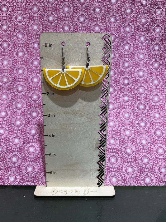 Summer lemon earrings