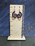 Funky swirl earrings