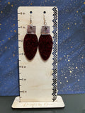 Large Christmas bulb earrings