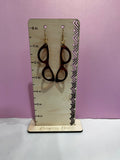 Tortoise Shell glasses earrings