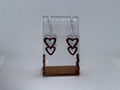DoubleHeart Acrylic Earrings