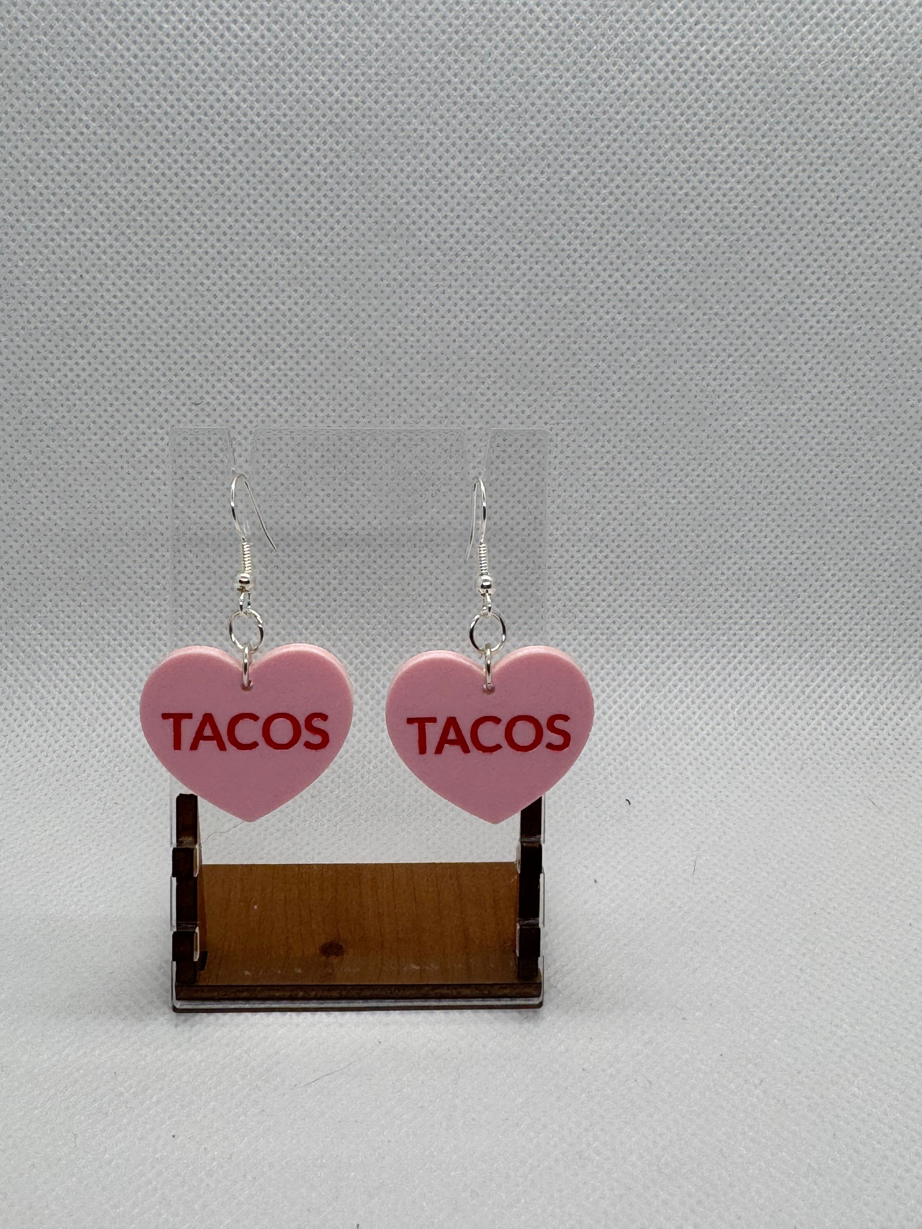Tacos Conversation Heart Earring