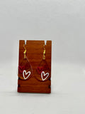 Clear Heart Dangle earring