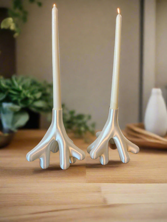 Coral-like candle holder