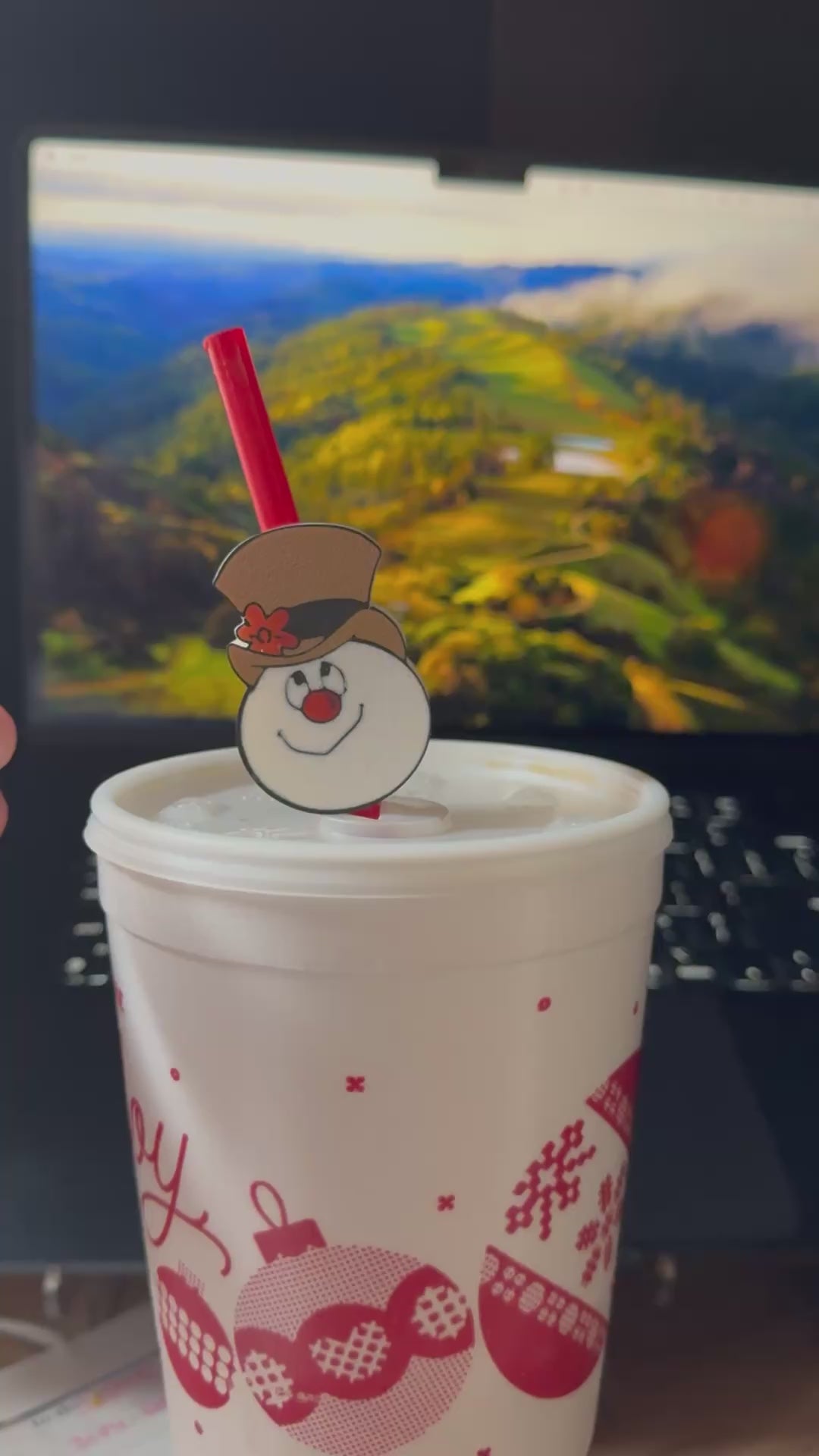 Snowman Straw buddy